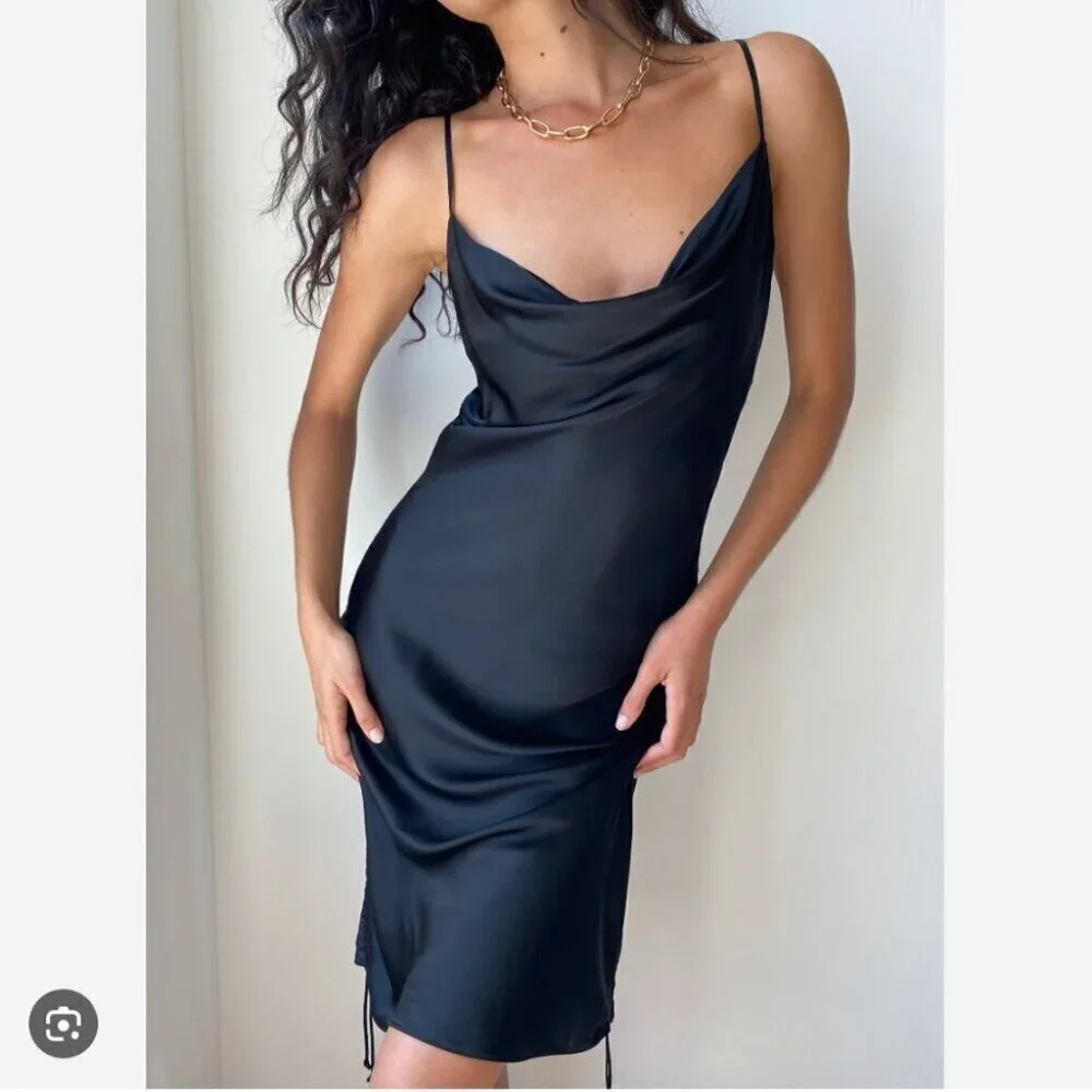 only ruched slip dress Only Ruched Slip Dress